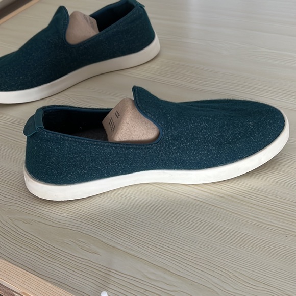Allbirds Wool Loungers Slip-On Shoes - Aurora Dark Teal Blue / Green - Size: W10 - Picture 5 of 12